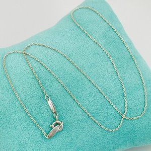 19" Tiffany & Co Elsa Peretti Chain Necklace in Sterling Silver